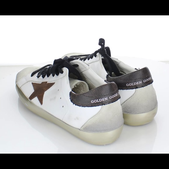 $530 Women's Golden Goose Superstar Leather Lace Up Sneaker, Sz 40 - Picture 3 of 4